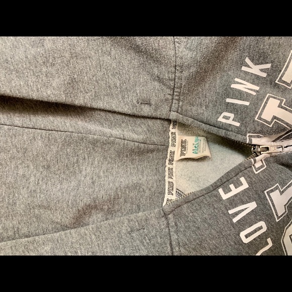 Victoria’s Secret LOVE PINK grey sweatshirt - Picture 3 of 4